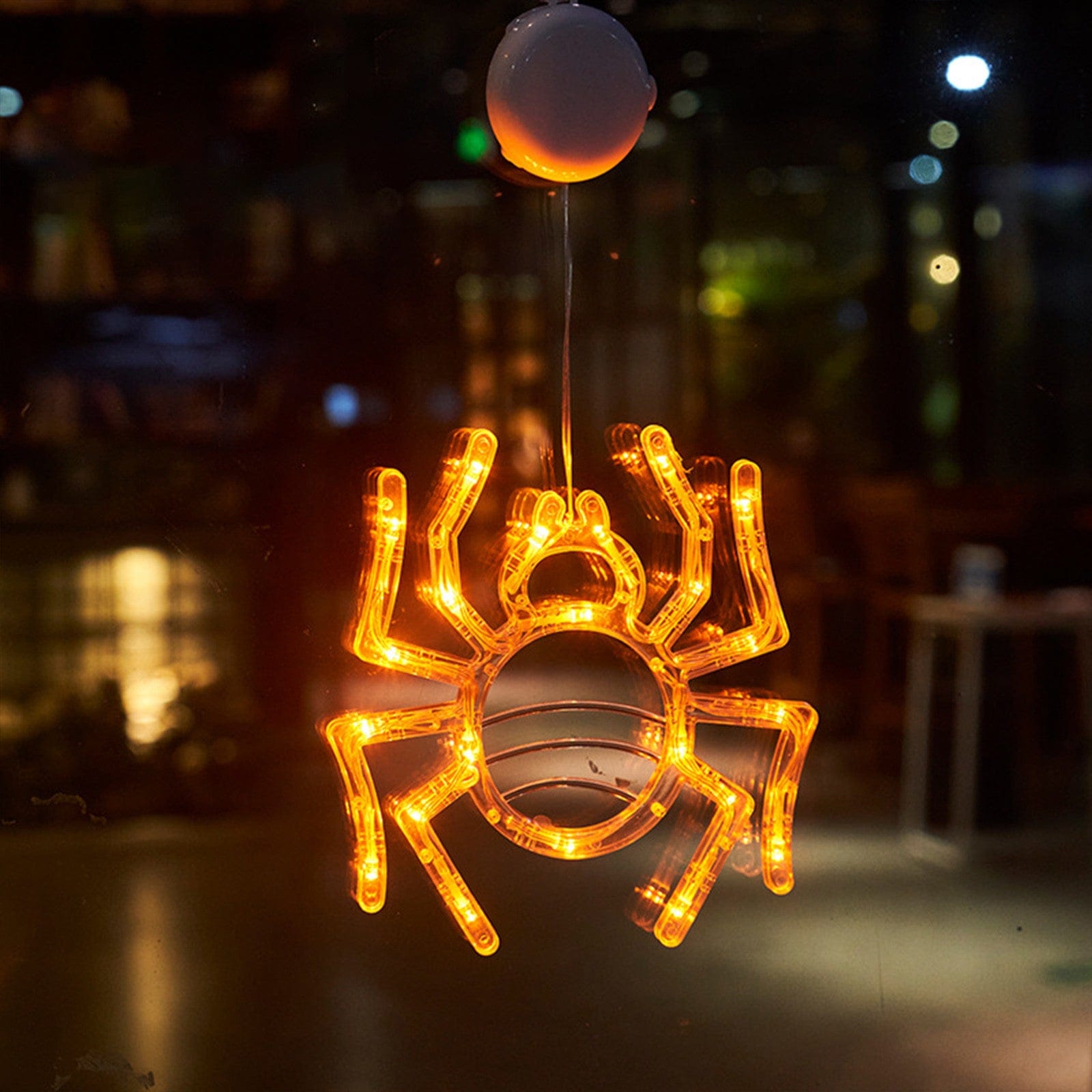 Jardioui Araignée Guirlandes Lumineuses d'Halloween Étincelantes