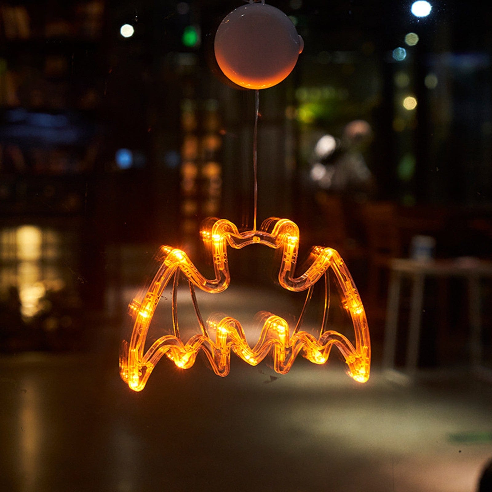 Jardioui Chauve-souris Guirlandes Lumineuses d'Halloween Étincelantes