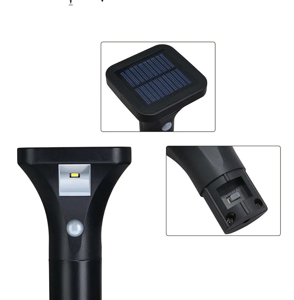 Jardioui Lampe Solaire LED Sensorielle Intelligente